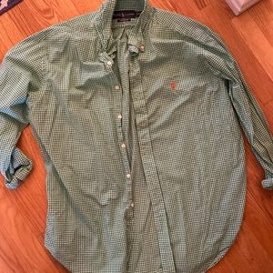 Men’s long sleeve Polo button-up shirt